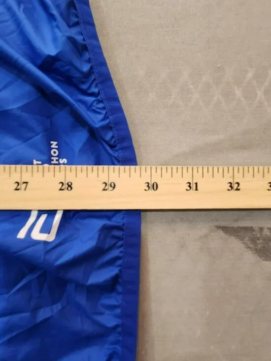 Adidas Boston Marathon 2023 Windbreaker Mens M Blue Full Zip Track Hoodie Run - Picture 15 of 15